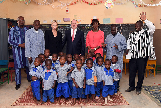 LL.AA.SS. le Prince et la Princesse en visite au Burkina Faso