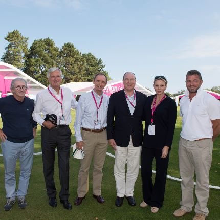 Présence du Couple princier aux championnats de golf d'Evian