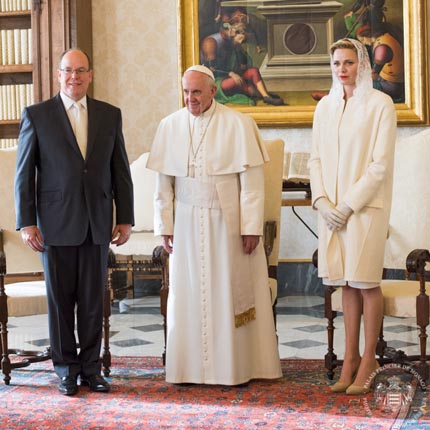 Visite de LL.AA.SS. le Prince Albert II et la Princesse Charlène au Vatican