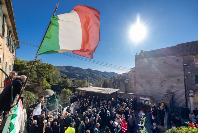 Visite de S.A.S. le Prince Albert II à Stella et Andora en Italie 