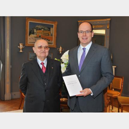 SAS le Prince Albert II a reçu en audience le Président James Charrier