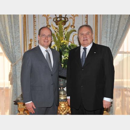 Remise des lettres de créance de S.E. M. Jorge Alberto LEPRA LOIODICE, Ambassadeur Extraordinaire et Plénipotentiaire de la République Orientale de l'Uruguay auprès de la Principauté de Monaco