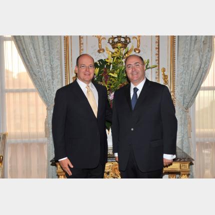Remise des lettres de créance de S.E. M. Paul KAVANAGH, Ambassadeur Extraordinaire et Plénipotentiaire d'Irlande auprès de la Principauté de Monaco