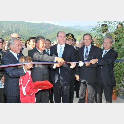 S.A.S. le Prince Albert II de Monaco à Lucciana en Corse