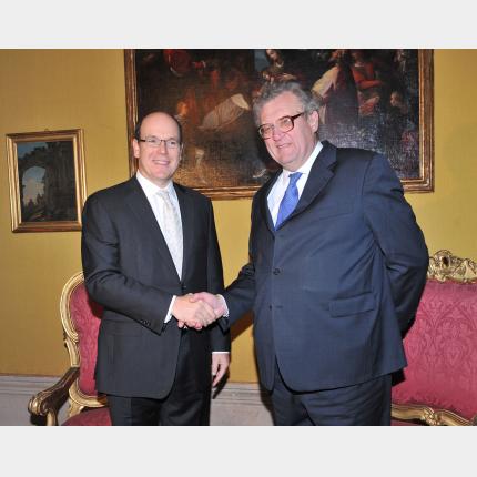 Déplacement de S.A.S. le Prince Albert II de Monaco à ROME