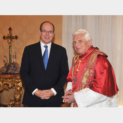 Audience privée de S.A.S le Prince au Vatican