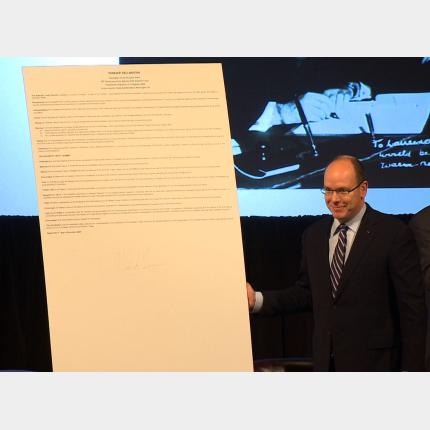 Visite de S.A.S. le Prince Albert II de Monaco à Washington