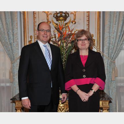 Remise des lettres de créance de S.E. Mme Pilvi-Sisko VIERROS-VILLENEUVE, Ambassadeur Extraordinaire et Plénipotentiaire de Finlande auprès de la Principauté de Monaco