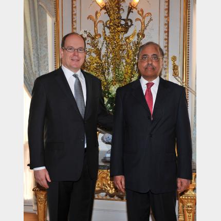 Remise des lettres de créance de S.E. Monsieur Shafkat SAEED,