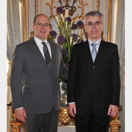 Remise des lettres de créance de S.E. Monsieur Margus RAVA