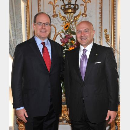 Remise des lettres de créance de S.E. M. Antonio MORABITO Ambassadeur Extraordinaire et Plénipotentiaire de la République italienne auprès de la Principauté de Monaco