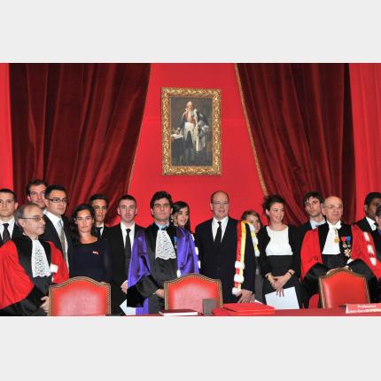 S.A.S le Prince a reçu les insignes de Docteur Honoris Causa à l'Institut Portalis d'Aix en Provence