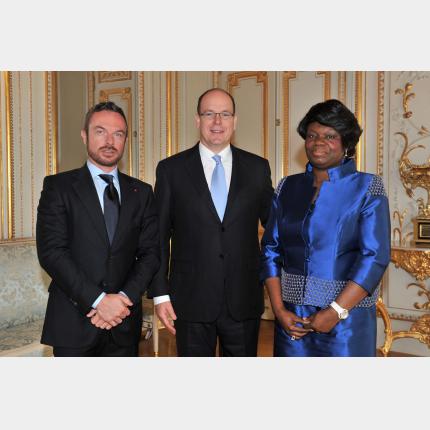 Remise des Lettres de créance de S.E. Mme Félicité ONGOUORI-NGOUBILI, Ambassadeur Extraordinaire et Plénipotentiaire de la République Gabonaise auprès de la Principauté de Monaco