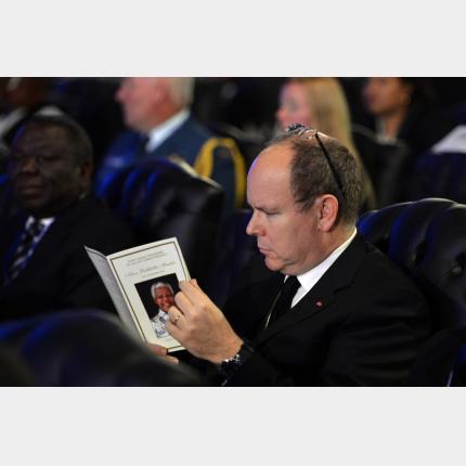 The Sovereign Prince attended the funeral ceremony in honour of Nelson Mandela yesterday in Qunu,...